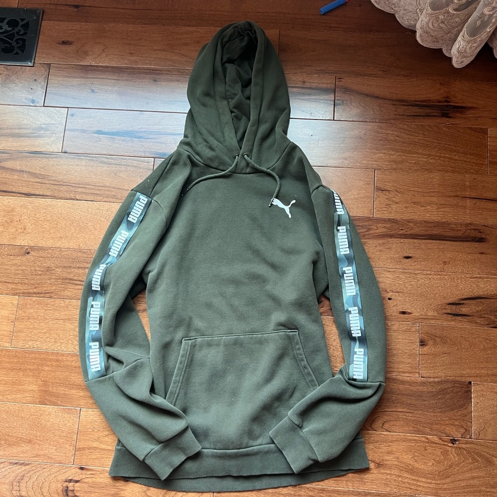 Puma Green Hoodie Sweater